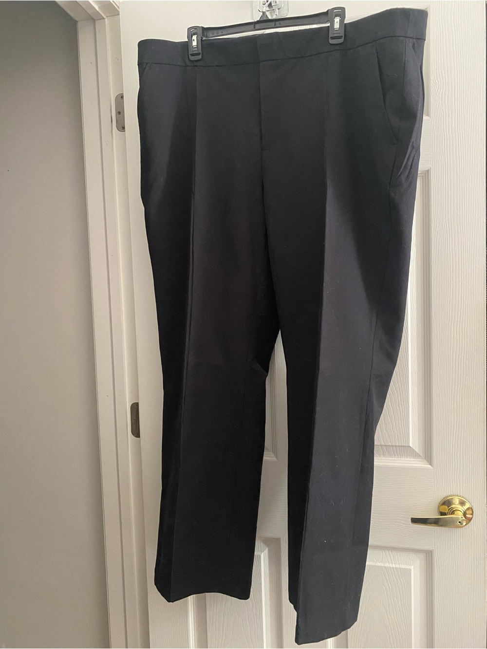 NEW Lands' End Women's Black Boot-Cut Dress Pants High-Rise 22W